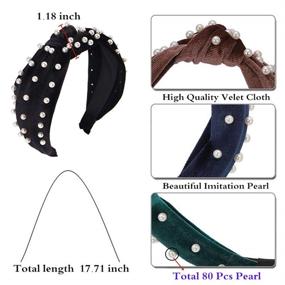 img 2 attached to Headbands Women Pearl Headband Accessories