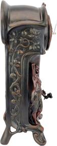 img 2 attached to 🕰️ Elegant Design Toscano KY8022 Dual Maiden Art Nouveau Mantelpiece Clock in Verdigris Finish