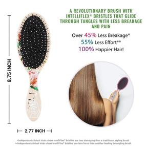 img 1 attached to 🌟 Ветровка Wet Brush Revelation Original Detangler Brush - Geo Star - Подходит для всех типов волос - Ультра-мягкие щетинки IntelliFlex без труда скользят по узлам - Защищает от секущихся кончиков