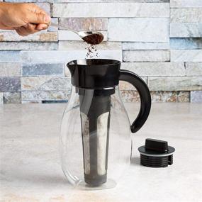 img 1 attached to ☕ Premium Primula Flavor Airtight Cold Brew Coffee or Iced Tea Maker - Shatterproof & Leak-Proof, 2.7 Quart, Black