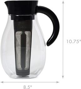 img 3 attached to ☕ Premium Primula Flavor Airtight Cold Brew Coffee or Iced Tea Maker - Shatterproof & Leak-Proof, 2.7 Quart, Black