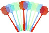 valuehall fly swatter 10 pack: multi-color manual plastic fly swatter set - v7022 - effective fly control tools logo