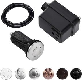 img 4 attached to 🚰 Cordless Stainless Steel Garbage Disposal Switch Kit by CLEESINK: Convenient LONG 2.5'' Sink Top Push Button for Food Waste Disposer