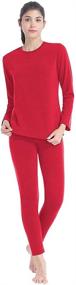 img 4 attached to MANCYFIT Thermal Underwear Fleece XXX Large