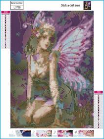 img 2 attached to 🧚 Stunning Night Fairy with Butterfly Wings: SuperDecor DIY 5D Diamond Painting Kit for Mesmerizing Home Wall Decorations