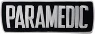 🚑 premium hero's pride paramedic embroidered badge patch for tactical gear - medical tactical white on black back patch 11” x 4” logo