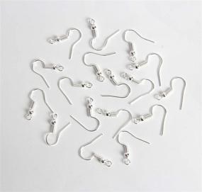 img 2 attached to High-Quality Silver Plated Ball Coil Earring Hooks: Perfect for DIY Jewelry Making (600 Pcs)