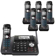 📞 at&t tl88102bk 2-line answering system with 5 handsets (tl88002bk) - black logo