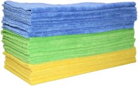 img 4 attached to 🧼 Polyte Microfiber Cleaning Towel Ultrasonic Cut Edgeless (16x16, 24 Pack, Premium)