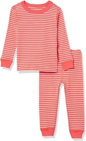 img 4 attached to 🌙 Moon and Back by Hanna Andersson Kids' 2 Piece Long Sleeve Pajama Set - Cozy and Comfy Sleepwear for Children