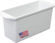 🧊 tribello ice cube bin freezer ice bucket - white plastic breastmilk storage container, organizer trays, handles, freezer/dishwasher safe, bpa/phthalate free - made in usa логотип