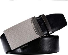 img 2 attached to Barry Wang Fashion Ratchet Automatic Business Men's Accessories in Belts