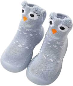 img 3 attached to 🧦 Crypto Kidz Altsocks Cozy Perforated Winter Socks - Non Slip/Anti-Skid Grip - Unisex Indoor and Outdoor Slippers with Animal Prints - Soft Breathable, Waterproof Rubber Shoes