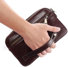 img 2 attached to Men's Business Accessories Wristlet Passport Bag Organizer