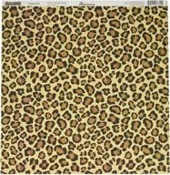 🐆 reminisce jungle-icious leopard print scrapbook paper - 25 sheets, 12x12-inch, double sided logo