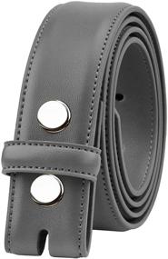 img 4 attached to 🧑 Falari Genuine Leather Replacement Belts - Men's Accessories Without