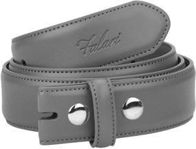 img 3 attached to 🧑 Falari Genuine Leather Replacement Belts - Men's Accessories Without