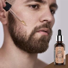 img 2 attached to 🏻 The Man Company Beard Oil: All-Natural Beard Conditioner with Argan, Jojoba & Geranium Essential Oil (1.1 Oz) - Soften, Smooth, and Strengthen Beard Growth