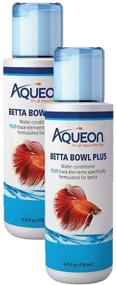 img 1 attached to 🐠 Aqueon Betta Bowl Plus Water Conditioner & Dechlorinator 2 Pack - 4 Fluid Ounces Each: Effective and Convenient Solution for Betta Care