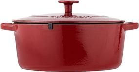 img 3 attached to 🍲 Cuisinart Chef's Classic Enameled Cast Iron 7-Quart Round Covered Casserole in Cardinal Red