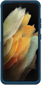 img 2 attached to 📱 OtterBox COMMUTER SERIES Case for Galaxy S21 Ultra 5G - BESPOKE WAY: Blazer Blue/Stormy Seas Blue - Ultimate Protection and Style