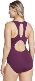 img 2 attached to Dynamic Style and Comfort: Discover Speedo Women's One Piece High Neck Contemporary Cut Swimsuit