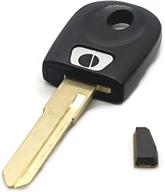 ducati motorcycle key blank: transponder chip, uncut blade, cloneable t5 chip - read description logo