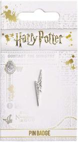 img 1 attached to Enchanting Harry Potter Lightning Bolt Badge - One Size Silver Edition