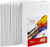 🎨 artlicious canvas panels 12 pack - super value pack for painting: 5x7 inch artist canvas boards logo