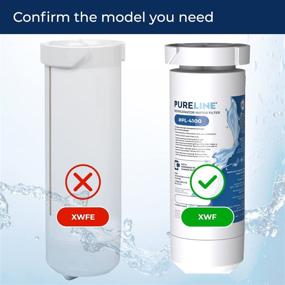 img 3 attached to 🚰 Premium 3-Pack Pureline XWF Refrigerator Water Filter Replacement for GE XWF