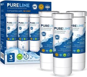 img 4 attached to 🚰 Premium 3-Pack Pureline XWF Refrigerator Water Filter Replacement for GE XWF