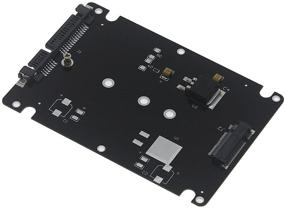 img 3 attached to 🔌 Optimal Shop B+M Key Socket M.2 NGFF (SATA) SSD to 2.5" SATA Adapter Card with Case Fast-Black