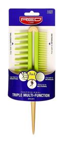 img 4 attached to RED by KISS Professional CMB01: Triple Multi-Function Brush Comb for Effortless Styling and Detangling