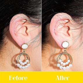 img 1 attached to 💎 300 Pieces Earring Support Patches: Lifters, Backs, and Waterproof Lifting Patches for Earrings - Ear Lobe Support Pads