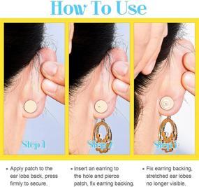 img 2 attached to 💎 300 Pieces Earring Support Patches: Lifters, Backs, and Waterproof Lifting Patches for Earrings - Ear Lobe Support Pads