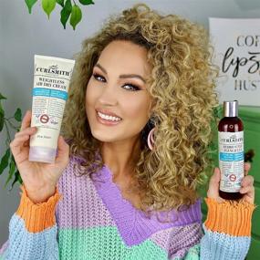 img 1 attached to 🧼 Curlsmith Wavy Wash Day Bundle: Get Gorgeous Waves with Curl Quenching Conditioning Wash, Weightless Air Dry Cream & Hydro Style Flexi Jelly