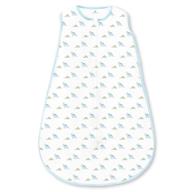 👶 amazing baby cotton sleeping sack, tiny dinos, pastel blue, large: comfortable wearable blanket with 2-way zipper logo