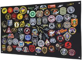 img 2 attached to 🔳 Tactical Patch Display Panel Holder Board - 24x36 Inches (Medium); Ideal for Military Army Combat Morale Uniforms, Hook and Loop Emblems; Patches Not Included