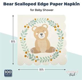 img 1 attached to Bear Paper Napkins Shower Scalloped