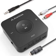 🎧 avantree tc417 bluetooth transmitter receiver: high-quality wireless audio adapter for tv, headphones, and home stereo systems with 20h playtime & aptx low latency logo