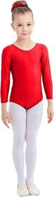 img 4 attached to 🩰 Kepblom Kids Long Sleeve Leotard: Perfect for Toddler Girls' Gymnastics, Ballet, and Dance!