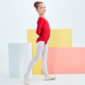 img 3 attached to 🩰 Kepblom Kids Long Sleeve Leotard: Perfect for Toddler Girls' Gymnastics, Ballet, and Dance!