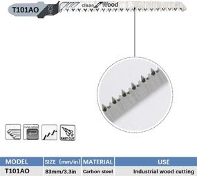 img 1 attached to TAROSE 30-Piece T101AO 3-1/4 Inch 20 TPI Assorted T-Shank Scrolling Jig Saw Blades Set For Clean Cutting Wood