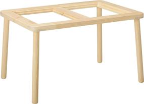 img 2 attached to 🪑 IKEA FLISAT Kid's Table, 32.625x22.875", Wooden