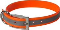 🐶 enhance your dog's safety with omnipet sunglo reflective regular dog collar logo