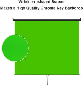 img 2 attached to 🎥 Enhance Your Video Content with excelimage Pull-Down Green Screen Backdrop - Auto-Locking Chroma Key Panel for YouTube, Photography, TIK Tok, Gaming, and More!