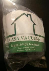 img 1 attached to 2 Foam and Felt Filter Kits for Shark Navigator UV402 and UV410 Series, NV36A, NV36, NV44, NV46C, NV46, NV42 Vacuum - Part Number Xff36