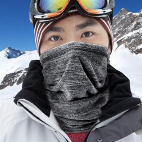 img 1 attached to 🧣 Wtactful Soft Fleece Neck Gaiter Face Mask - Winter Outdoor Sports Cold Weather Warmer