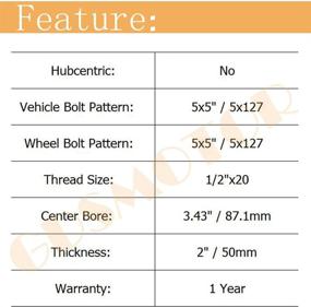 img 2 attached to 🔧 GDSMOTU 4шт 2" дистанционные колеса для адаптеров 2007-2016 JK Wrangler - Улучшение управляемости и клиренса