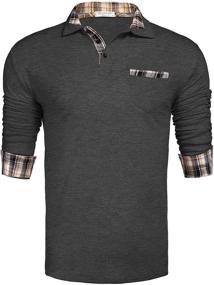 img 4 attached to 👔 COOFANDY Classic Casual Sleeve Collar Men's Clothing: Timeless Style & Unmatched Comfort